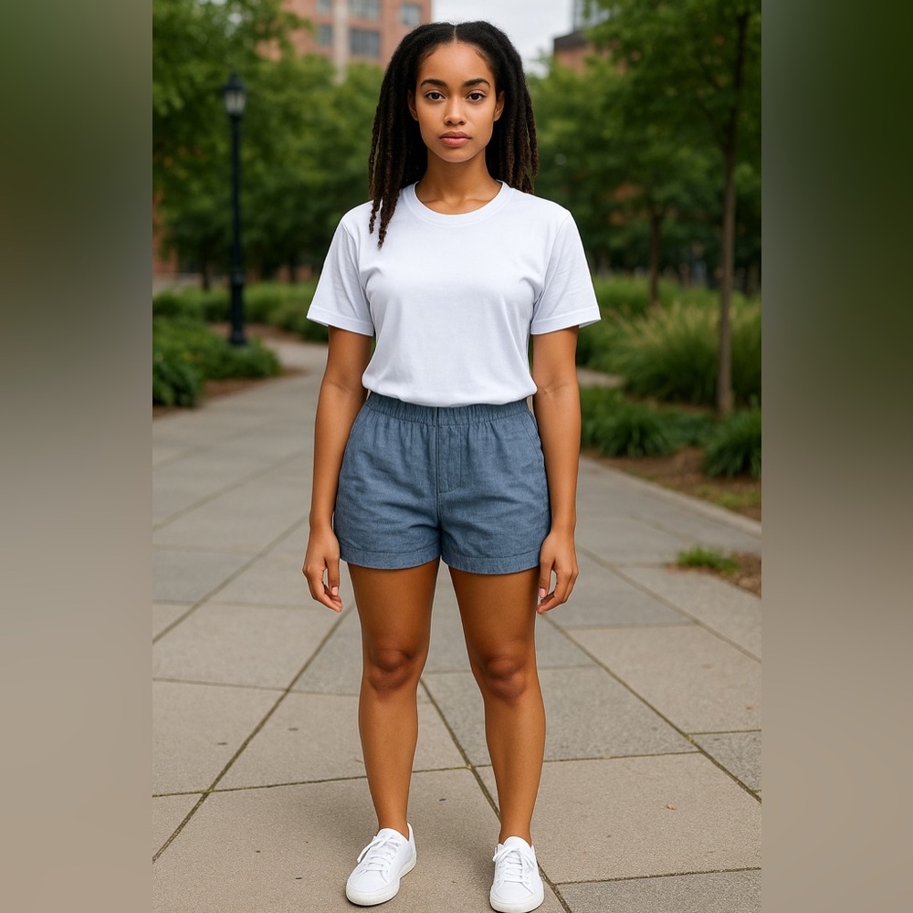 GAP High Waist Blue Women's Shorts